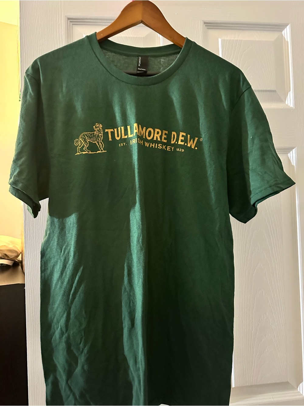 Port and Company Green Tullamore D.E.W. Logo Tee